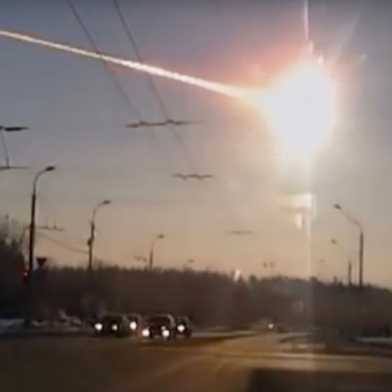 Chelyabinsk meteor, 15 February 2013. (Photo: YouTube)