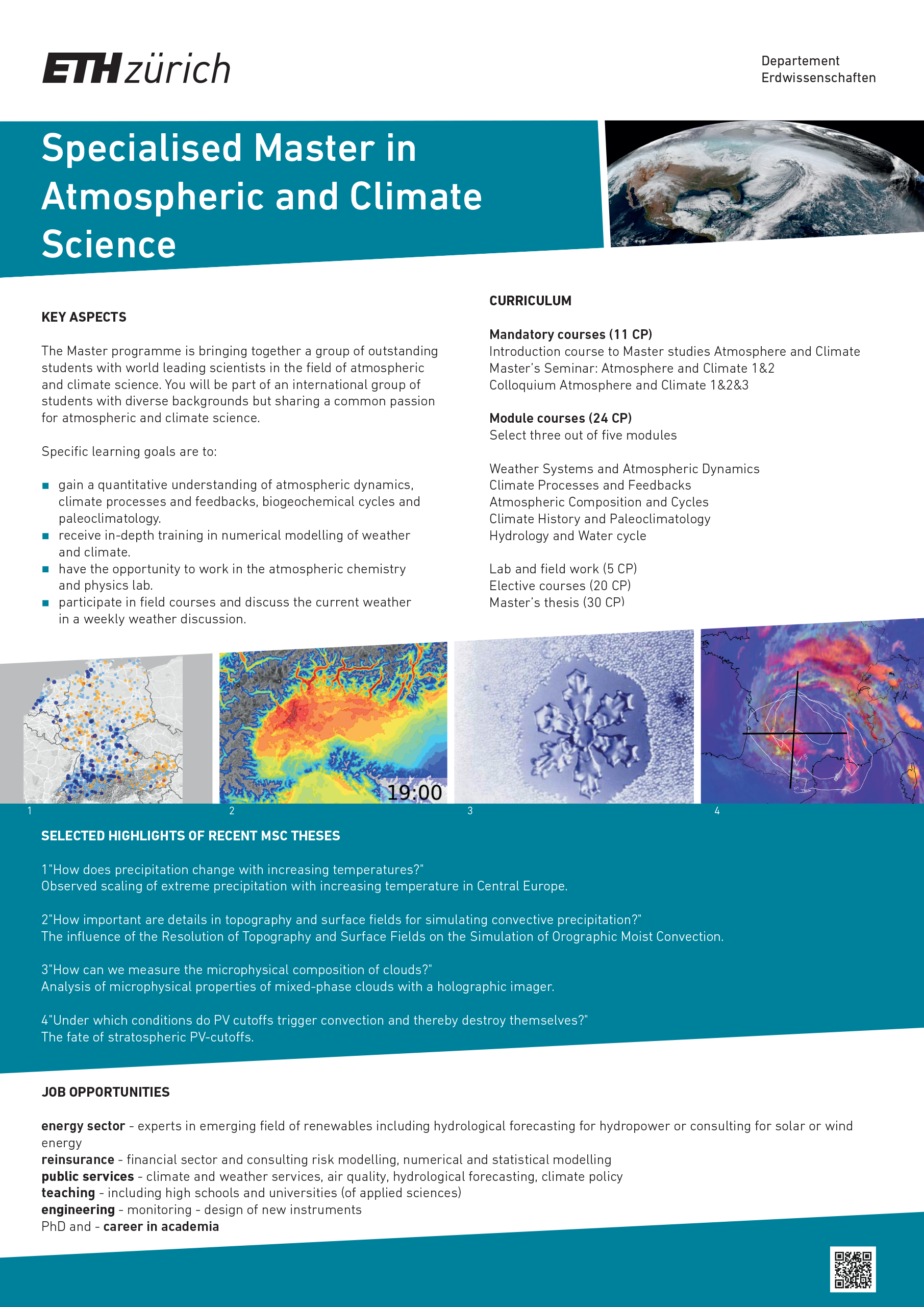 Enlarged view: Poster Specialised Master in Atmospheric and Climate Science